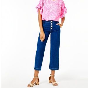 Lilly Pulitzer Aileen High Rise Jean Denim pant